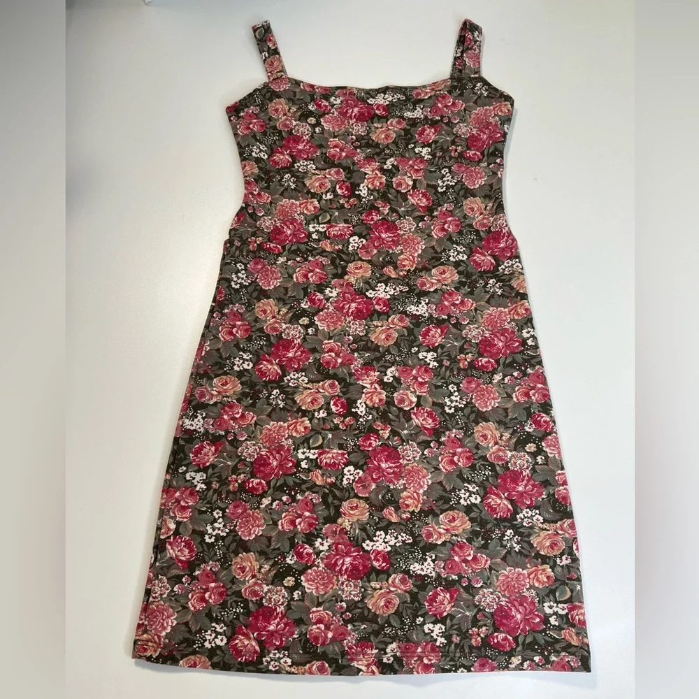 Brandy Melville John Galt Rare Floral Print Cage Back Dress - Picture 1 of 9